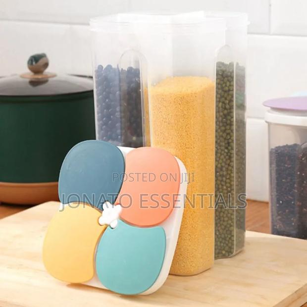 4-in-1 Airtight Kitchen Storage Container – 2 Litre Organizer - thumbnail 2