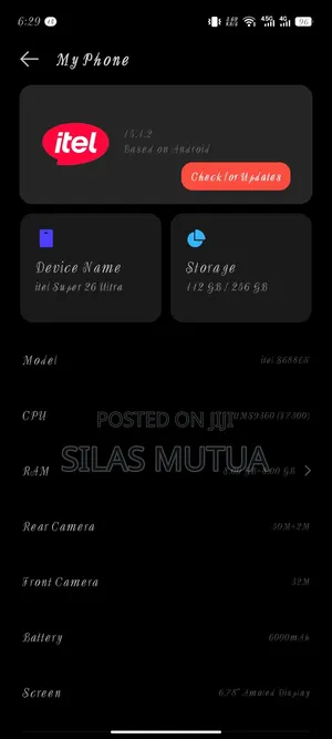 Itel S26 Ultra 256 GB Blue