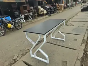 Comfort Metallic Working Table With X Shape Frame