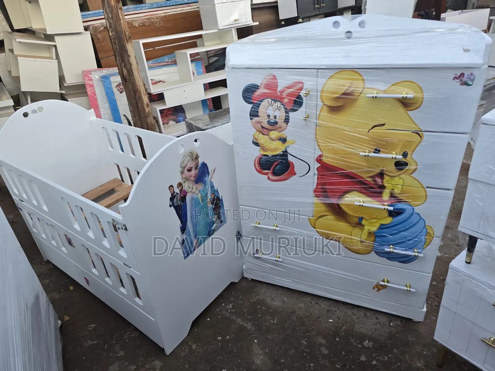New Born Baby Coat /Bed £ Chest of Drawer/Baby Wooden Wardrobe.
