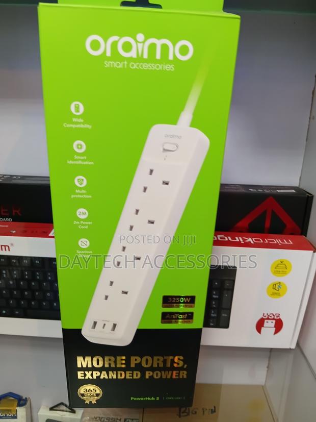 This Is an Oraimo Powerhub 2 (Ows-U351) Power Extension Socket. - thumbnail 2
