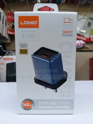 Ldnio Q12 45w Usb‐C Usb‐A Gan Super Fast Charger