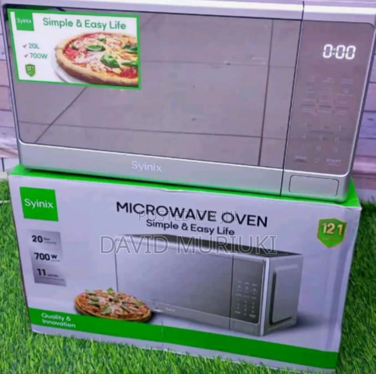 Syinix Digital Microwave 20l.
Silver