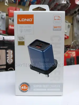 Ldnio 45w Usb-C/a Super Fast Charger Adapter - Black