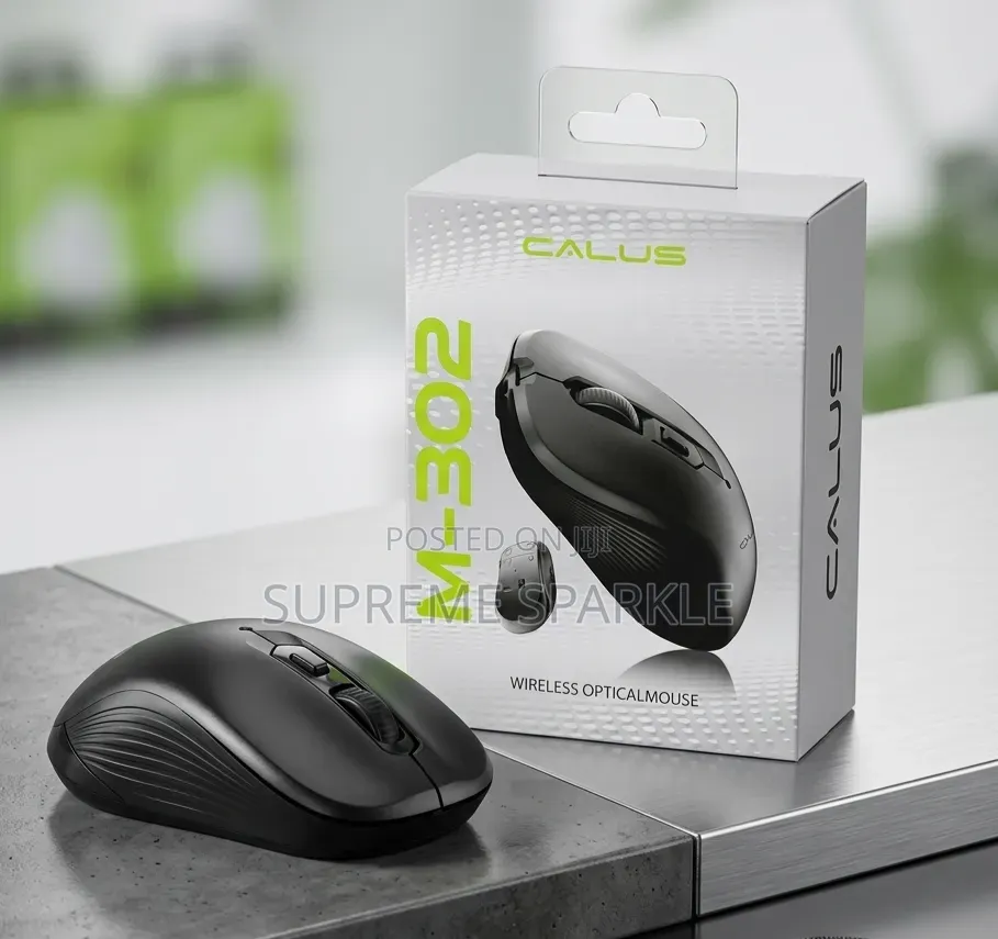Calus M-302 Wireless Optical Mouse Black
