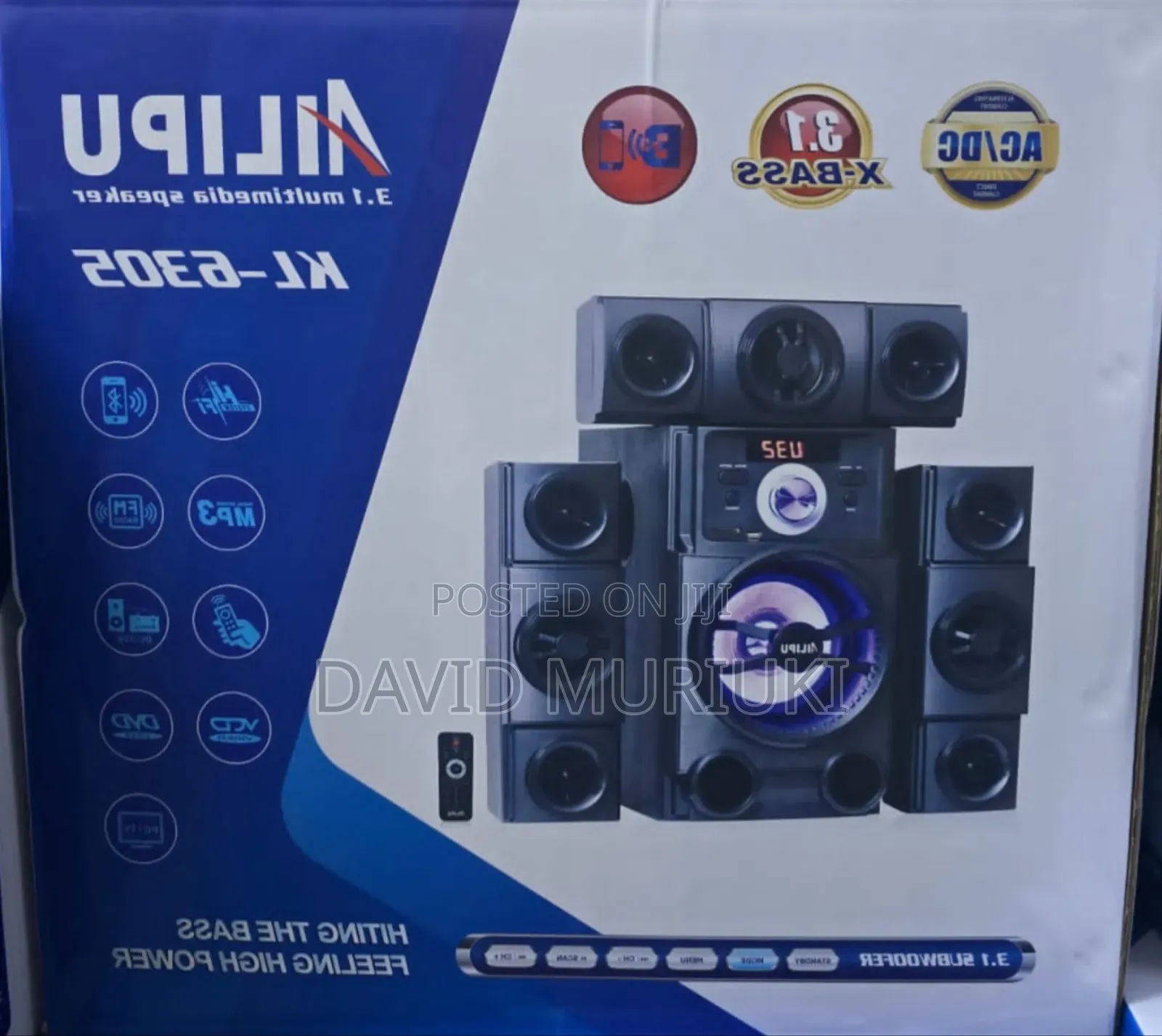 3.1ch Ailipu Homethearte Multimedia Speaker System Woofer.
