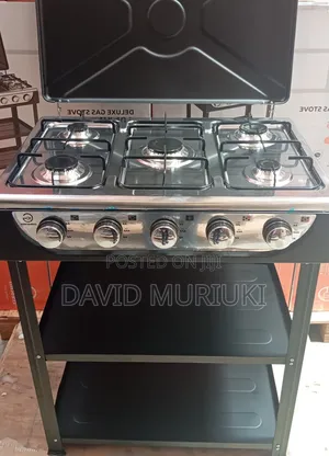Eurochef 5 Burner Standing Cooker With Shelves