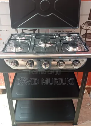 Eurochef 5 Burner Standing Cooker With Shelves