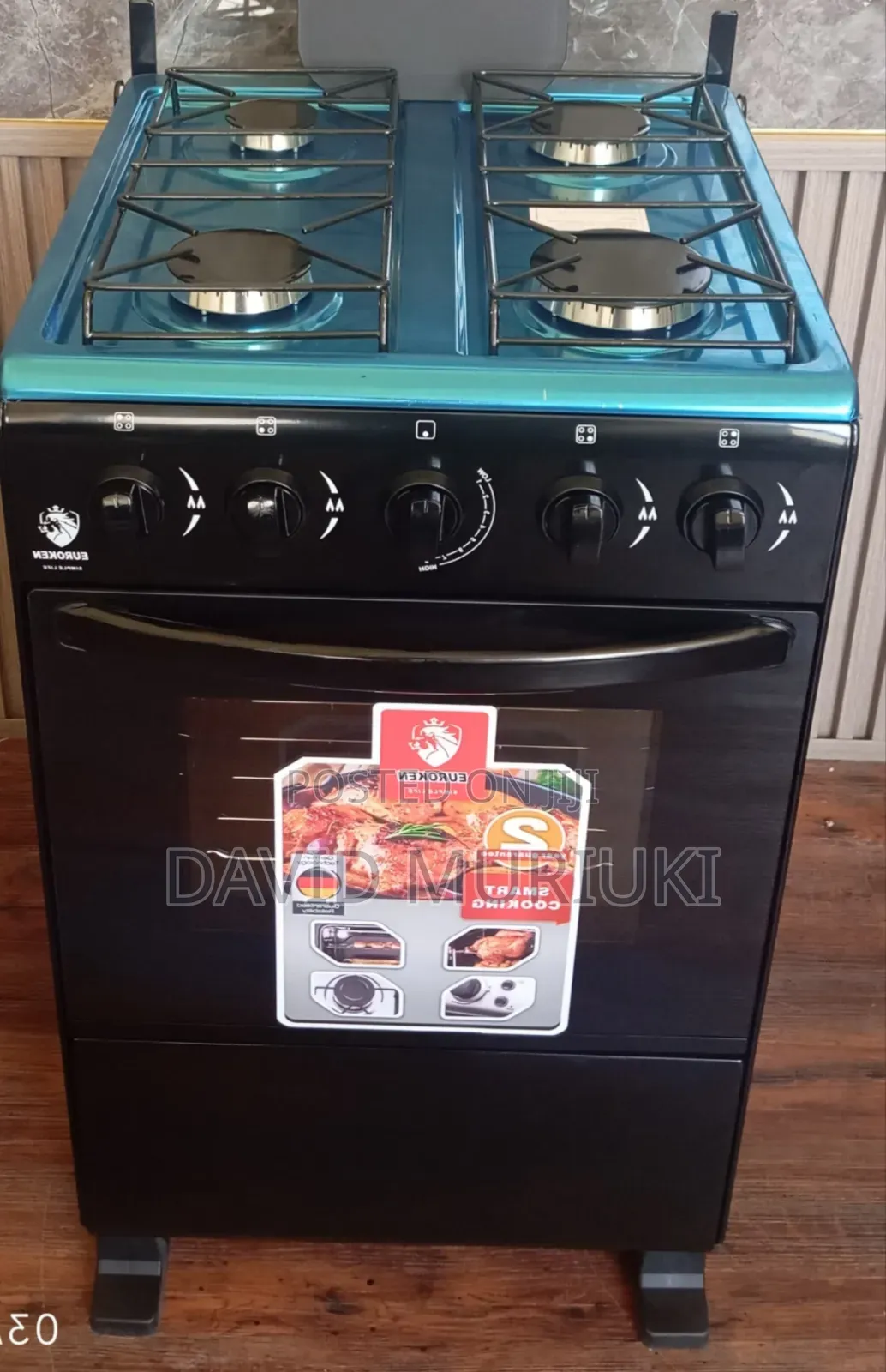 Euroken Full Gas Euro-55-4g Auto Ignition With Free Chopping Board