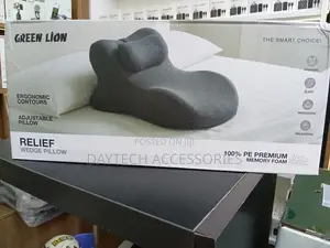 Green Lion Relief Wedge Pillow Designed With Premium 100% Memory Foam