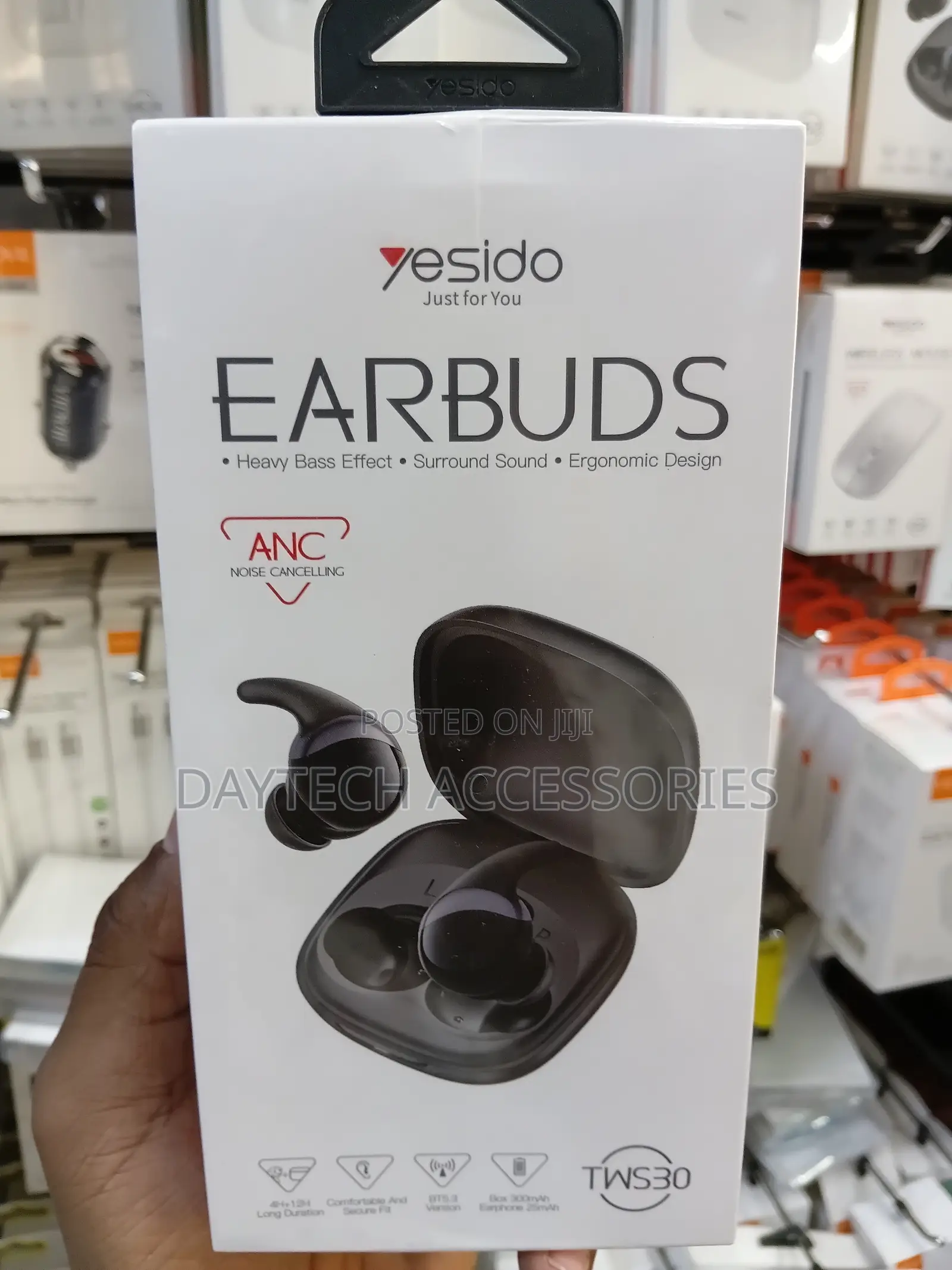 Yesido Tws30 Earbuds Featuring Active Noise Cancellation (Anc).