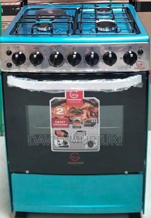 60*65 Eurochef Free Standing 3gas Burner +1electric,With Electric Oven