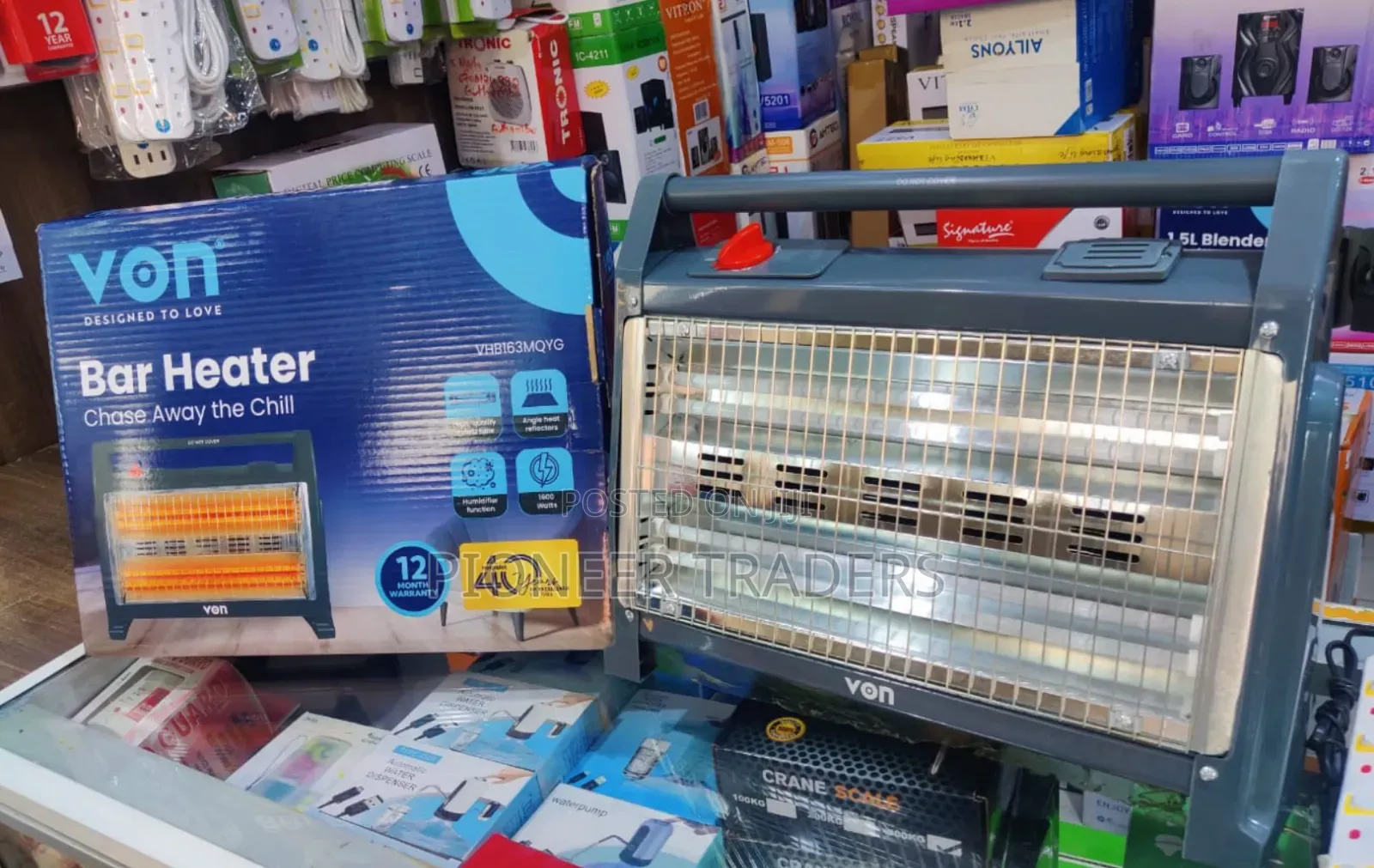 Von Quartz Heater 1600w