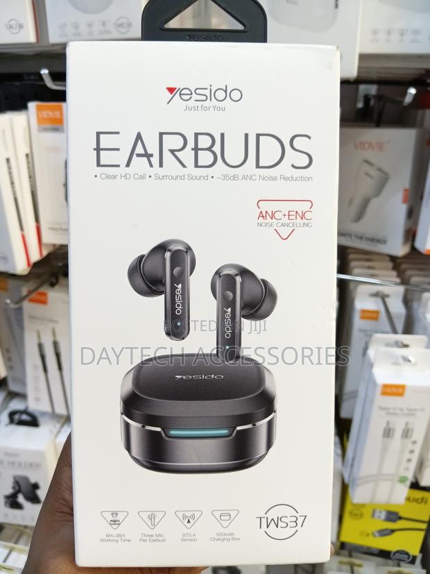 Yesido Tws37 Wireless Bluetooth-Compatible Earbuds Anc + Enc Noise