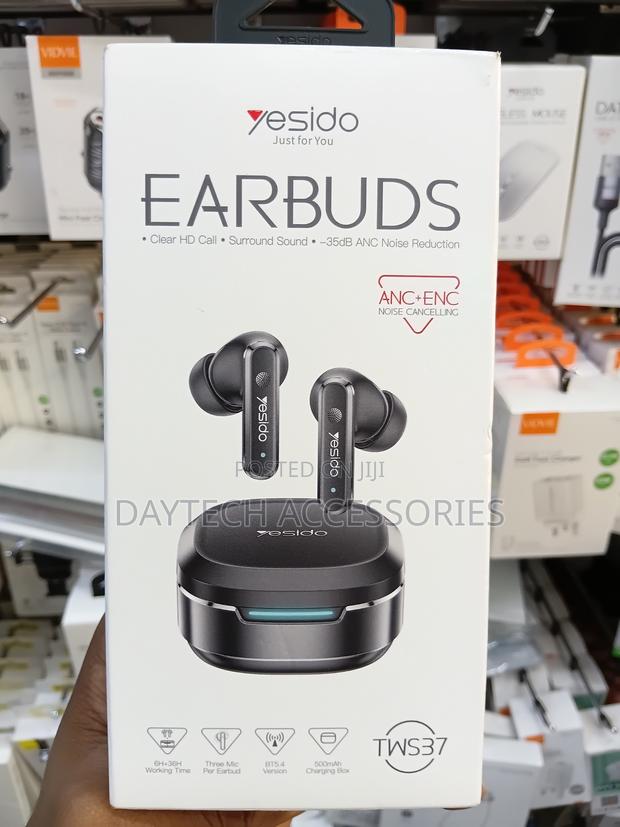 Yesido Tws37 Wireless Bluetooth-Compatible Earbuds Anc + Enc Noise - thumbnail 2