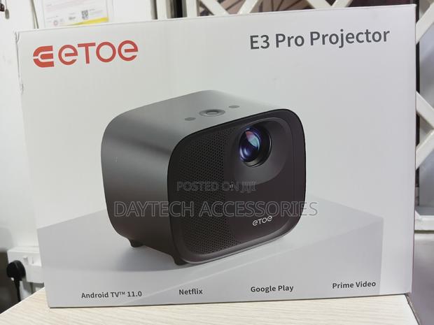 This Is an Etoe E3 Pro 1080p Smart Projector. - thumbnail 3