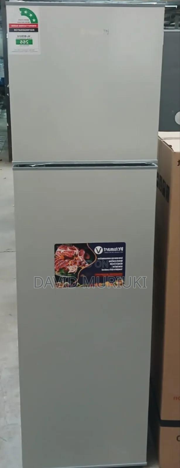 Silver Volsmart 210 Litres Double Door Refrigerator