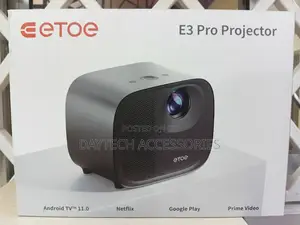 Etoe E3 Pro 1080p Smart Projector Android Tv 11.0 Netflix Certified