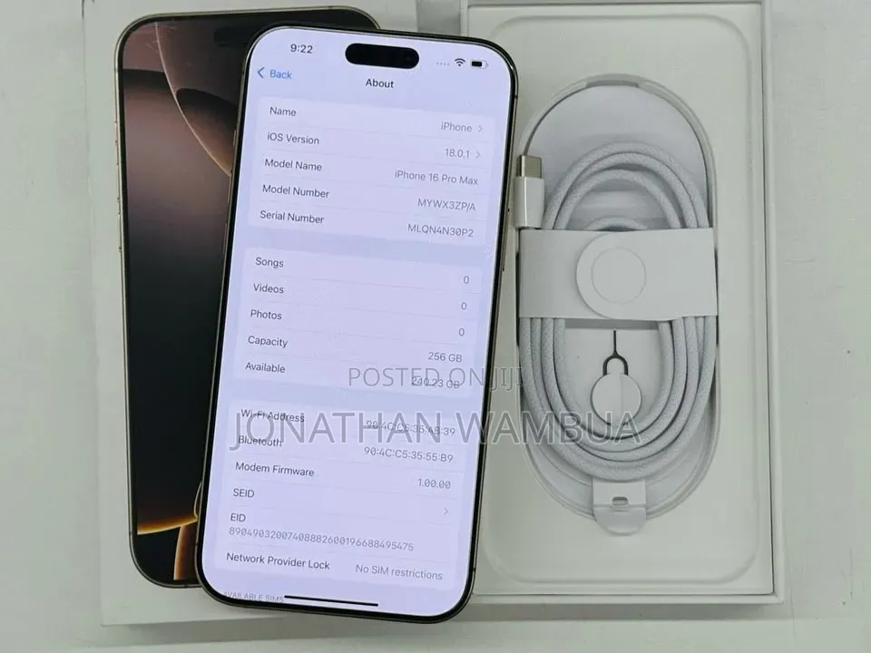 Apple iPhone 16 Pro Max 256 GB Gold