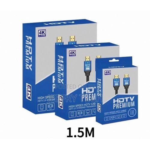 Plated Hdmi To Hdmi Cable - 1.5 Metres - Black/Blue