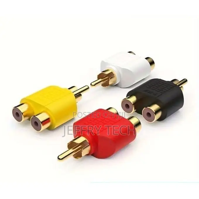 Rca Male To Dual Female Audio/Video Adapter - 4pieces