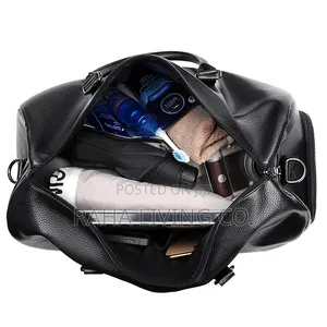 Retro Leather Travel Duffle Bag | Shoe Compartment | 2 Colours