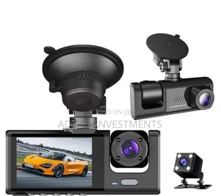 3 in 1 Dashboard Car Camera C304