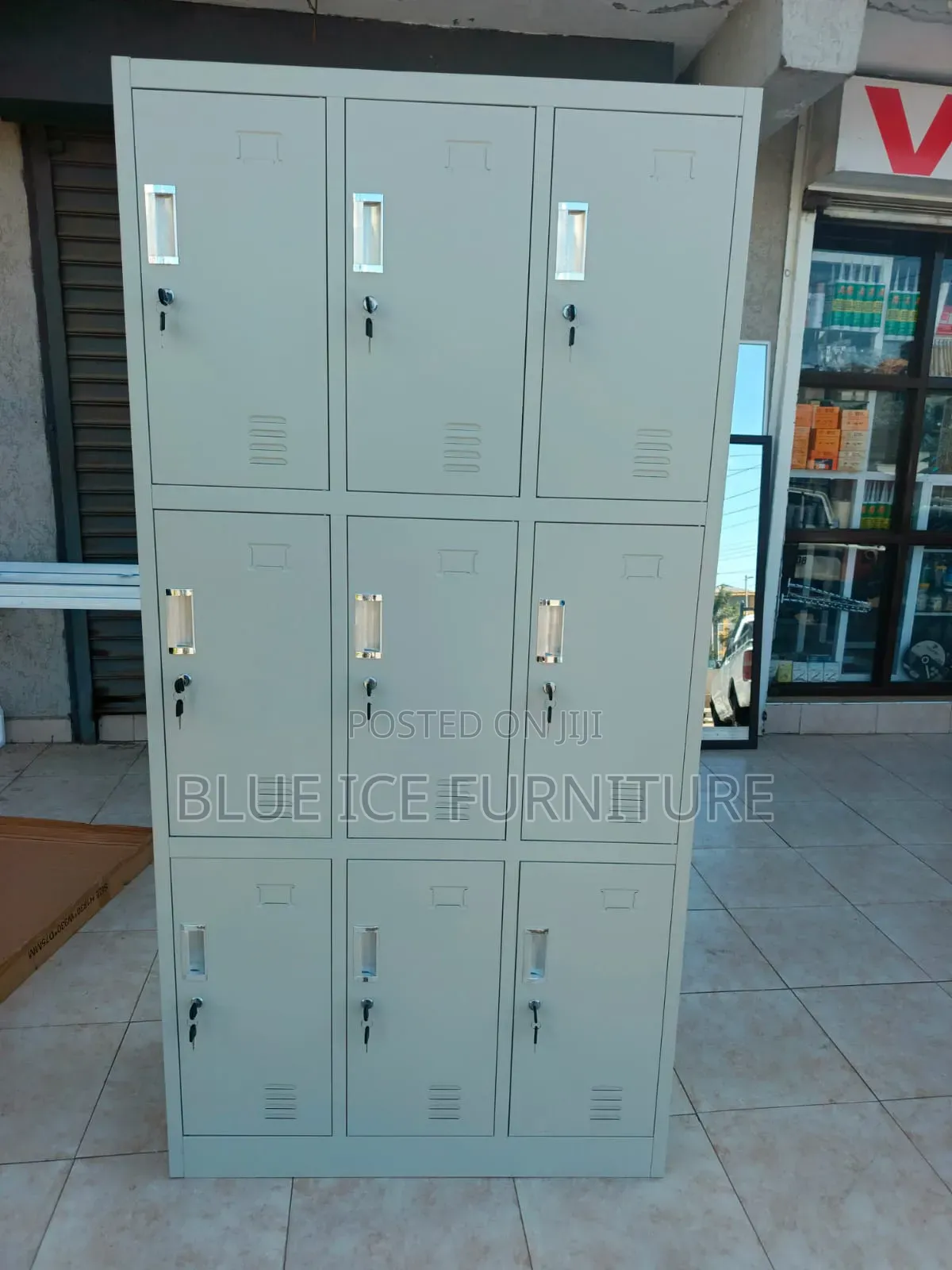 Secure 9-Door Steel Locker Cabinet