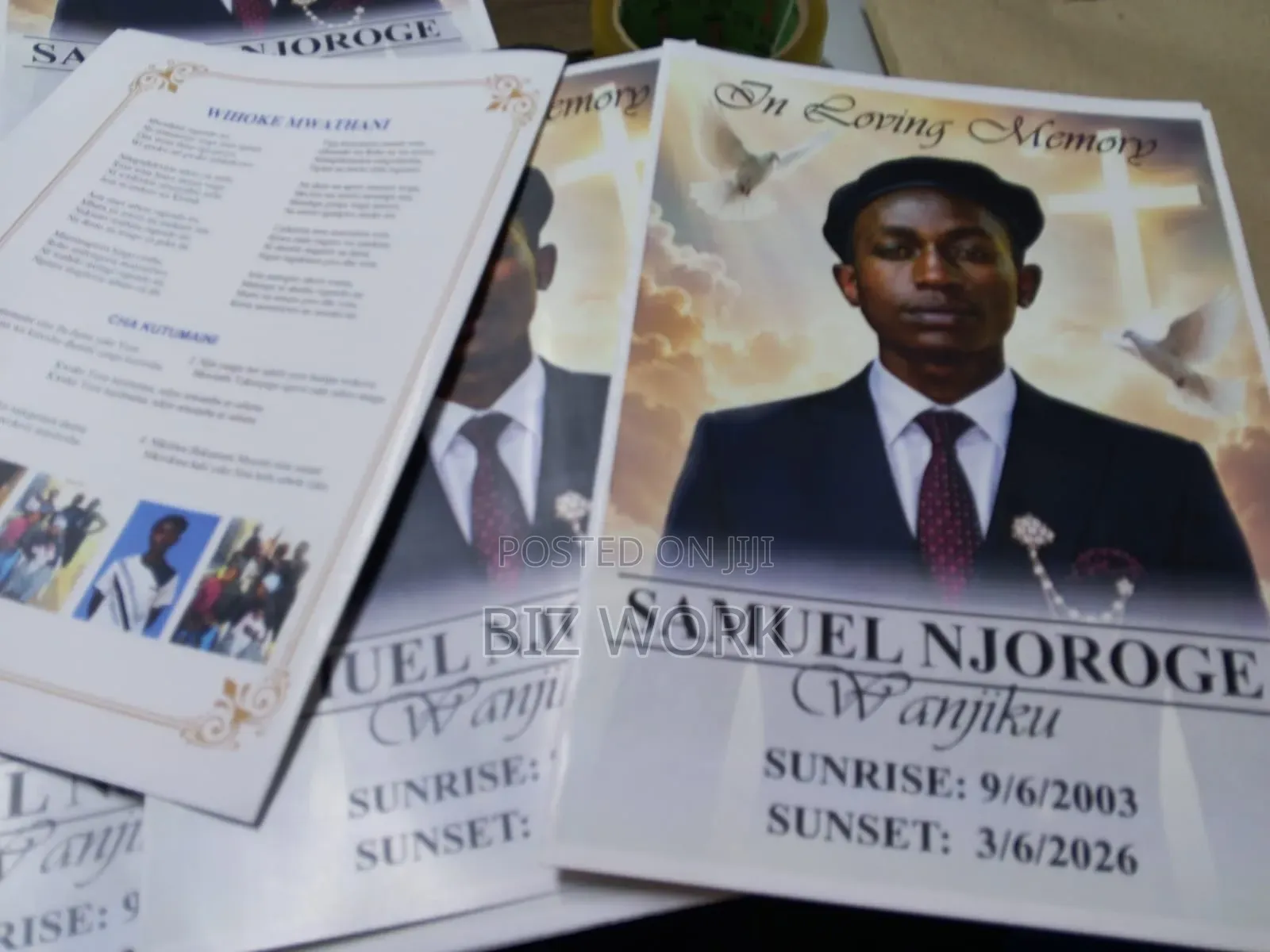 Funeral Programme Printing Services