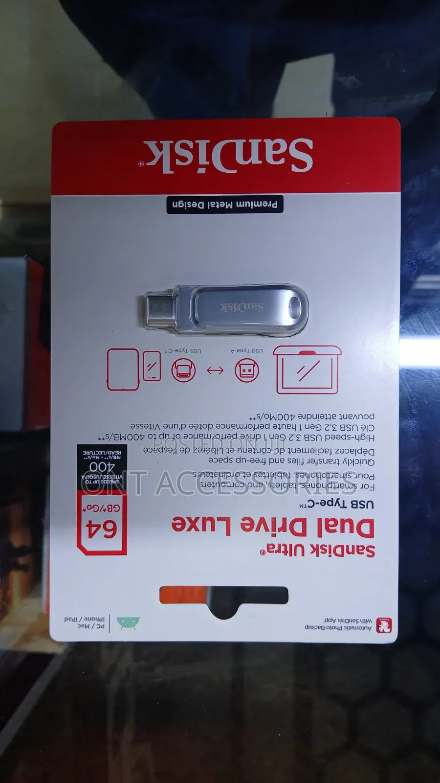 . Sandisk Ultra Luxe Dual Drive Usb Type-c 64gb
