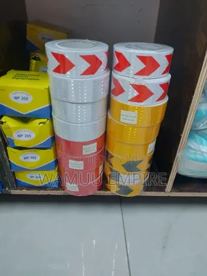 Red And White Non-adhesive Caution Barricade Tape