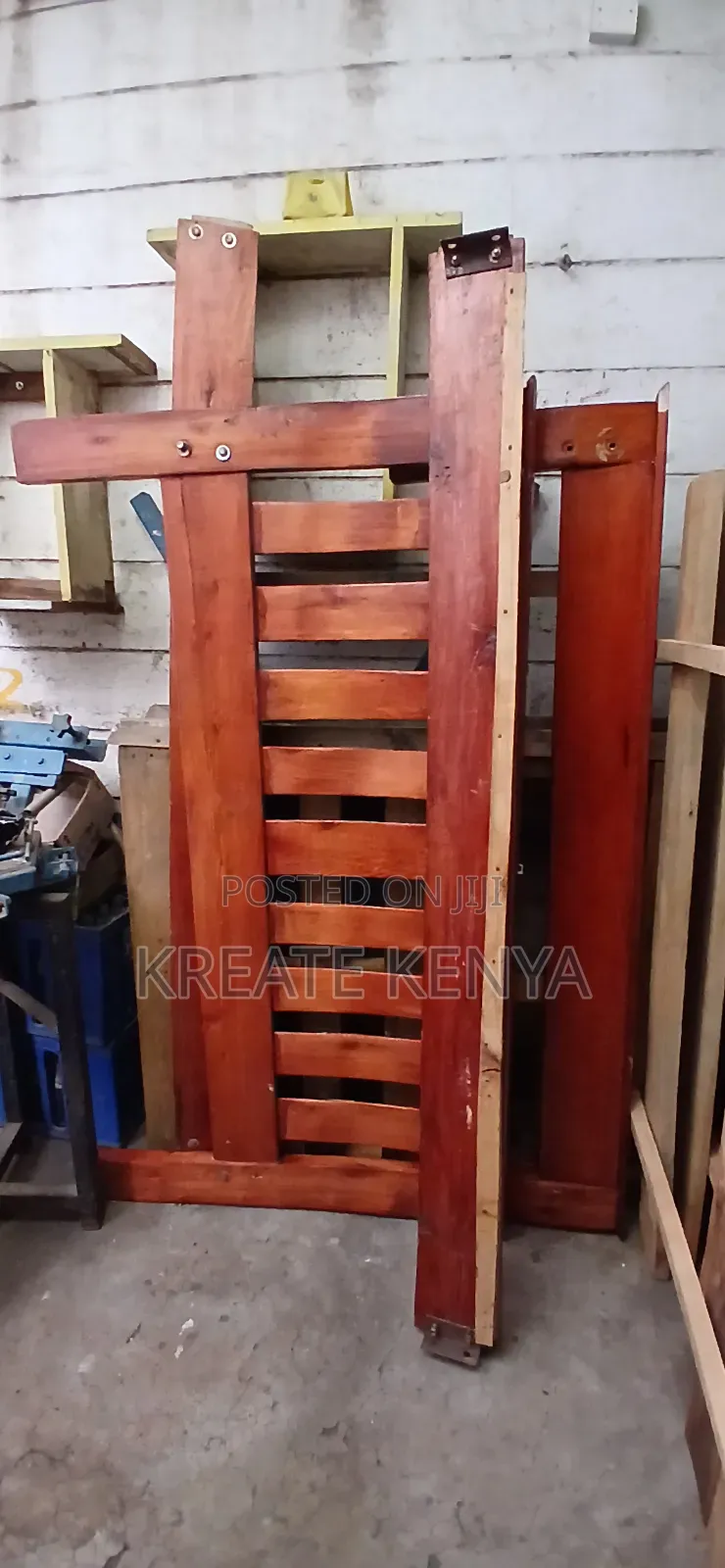 5×6 Hardwood Bed Condition Used
