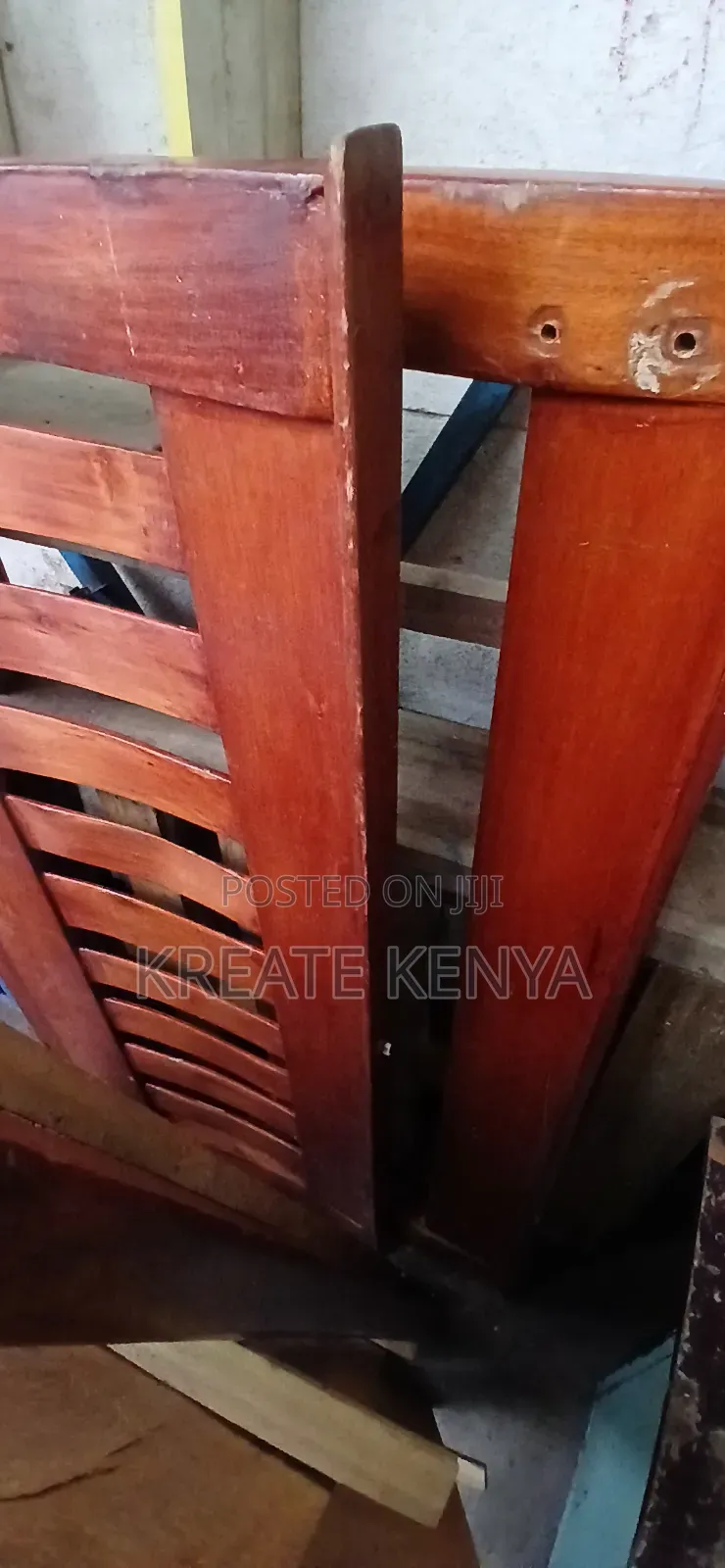 5×6 Hardwood Bed Condition Used