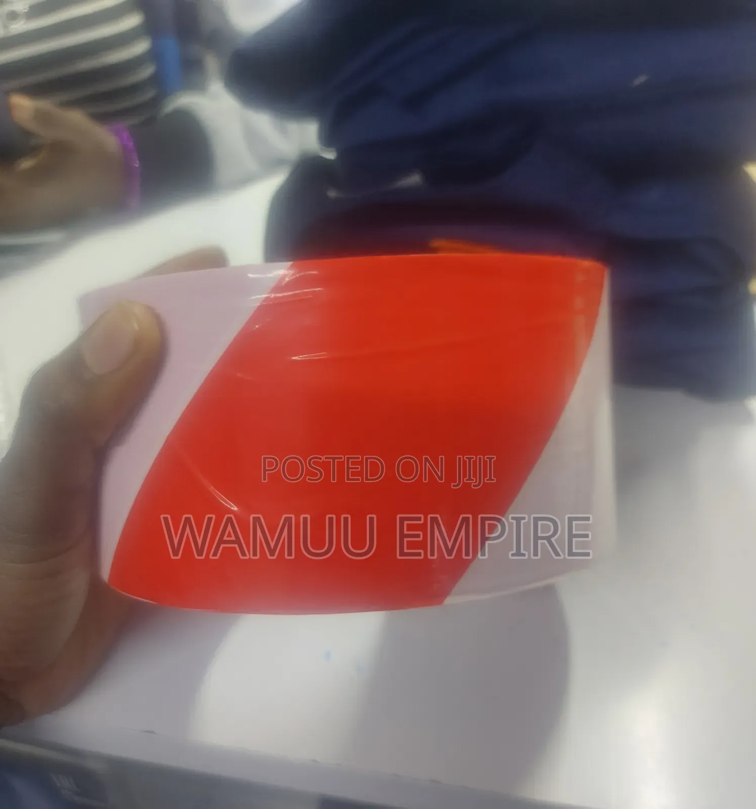 500m Red And White Striped Barrier Tape,