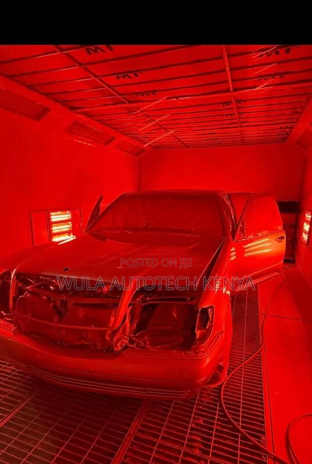 Fast Heating Baking System Power Spray Booth Machine Sunshine