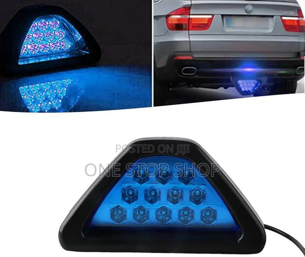 F1 Style Triangular Blue 3rd Brake Light for Safety