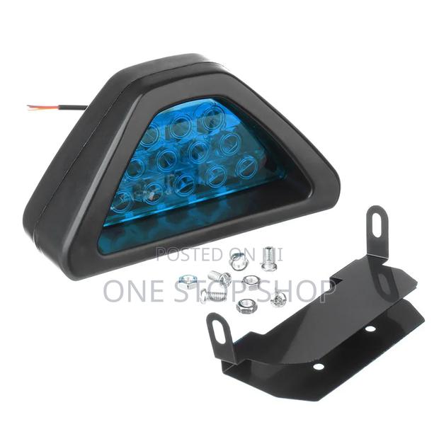 F1 Style Triangular Blue 3rd Brake Light for Safety - thumbnail 2