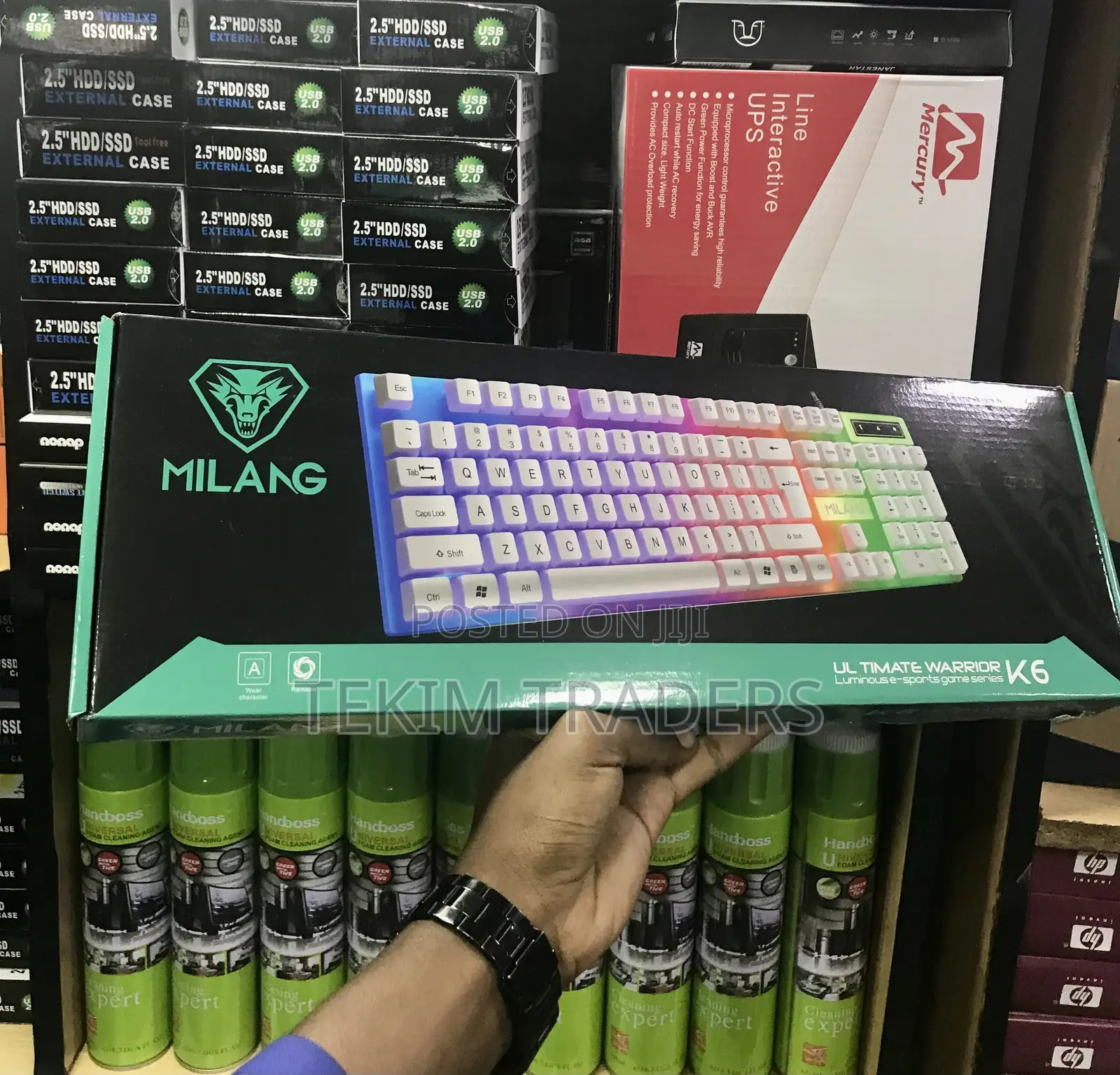 Milang Esports Keyboard - Usb, 7-Color Rgb, Mechanical Feel