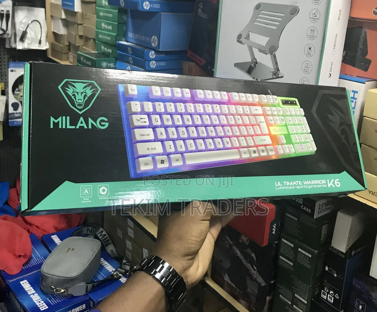 Milang Luminous Gaming Keyboard - Usb, 7-Color Rgb, Durable