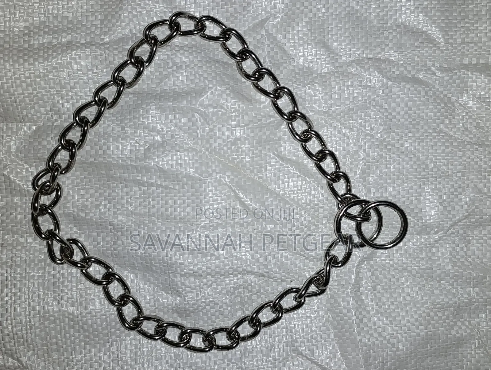 Heavy Duty Chrome-Plated Steel Dog Training Choker Chain Slip Collar