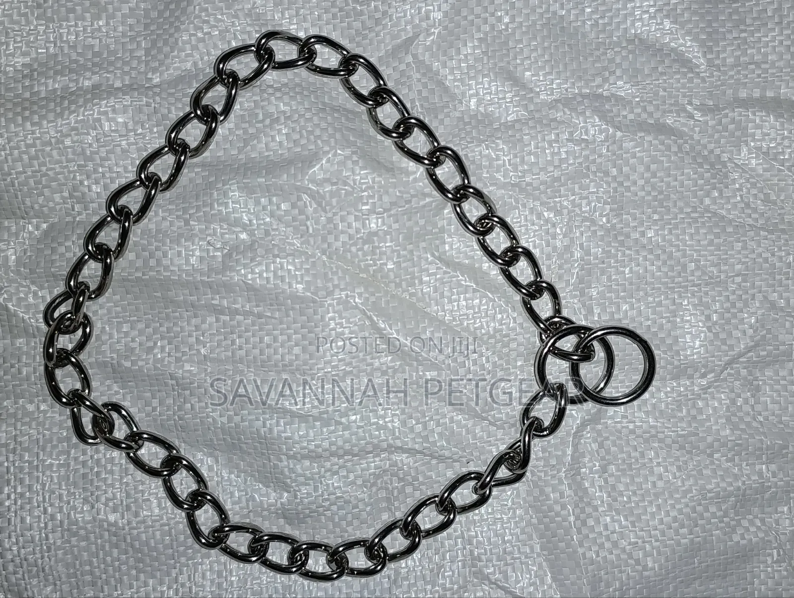 Heavy Duty Chrome-Plated Steel Dog Training Choker Chain Slip Collar