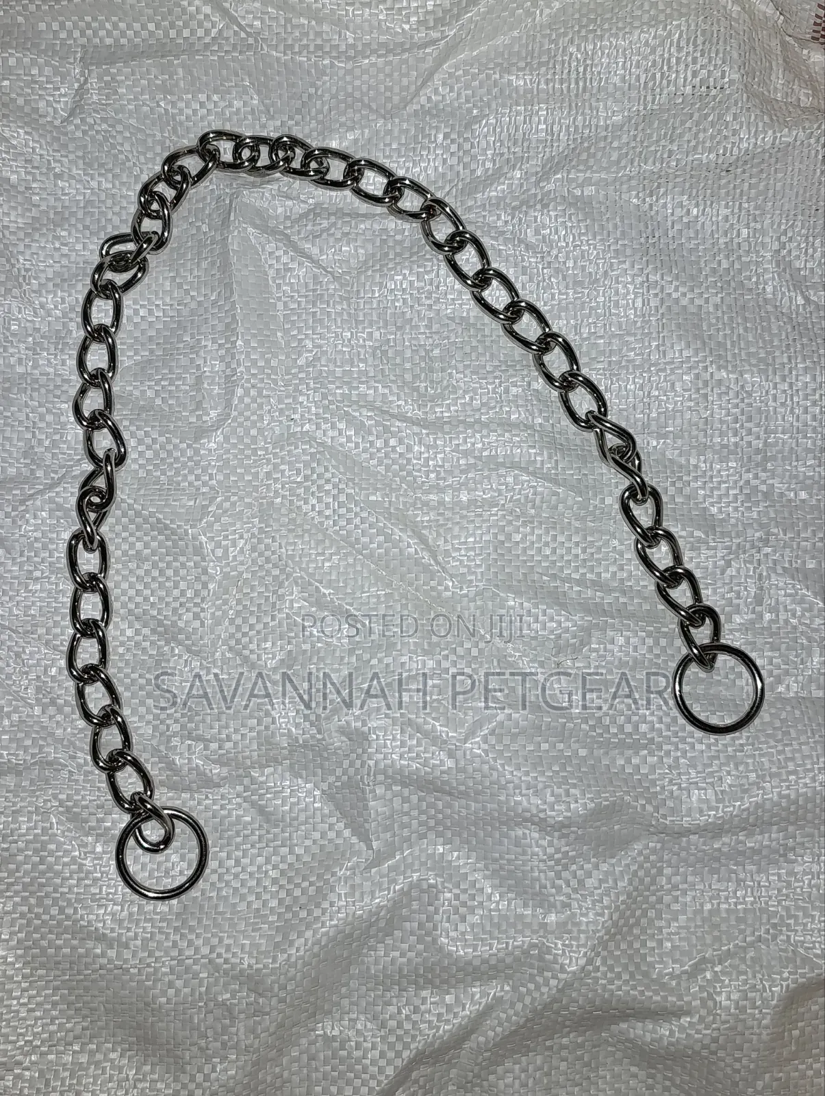 Heavy Duty Chrome-Plated Steel Dog Training Choker Chain Slip Collar