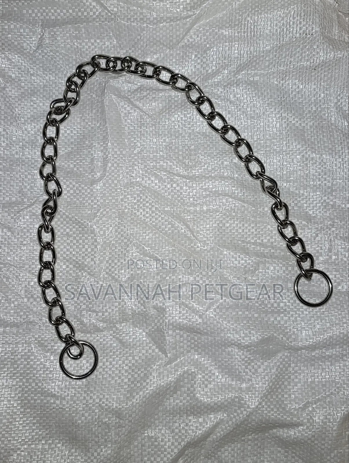 Heavy Duty Chrome-Plated Steel Dog Training Choker Chain Slip Collar