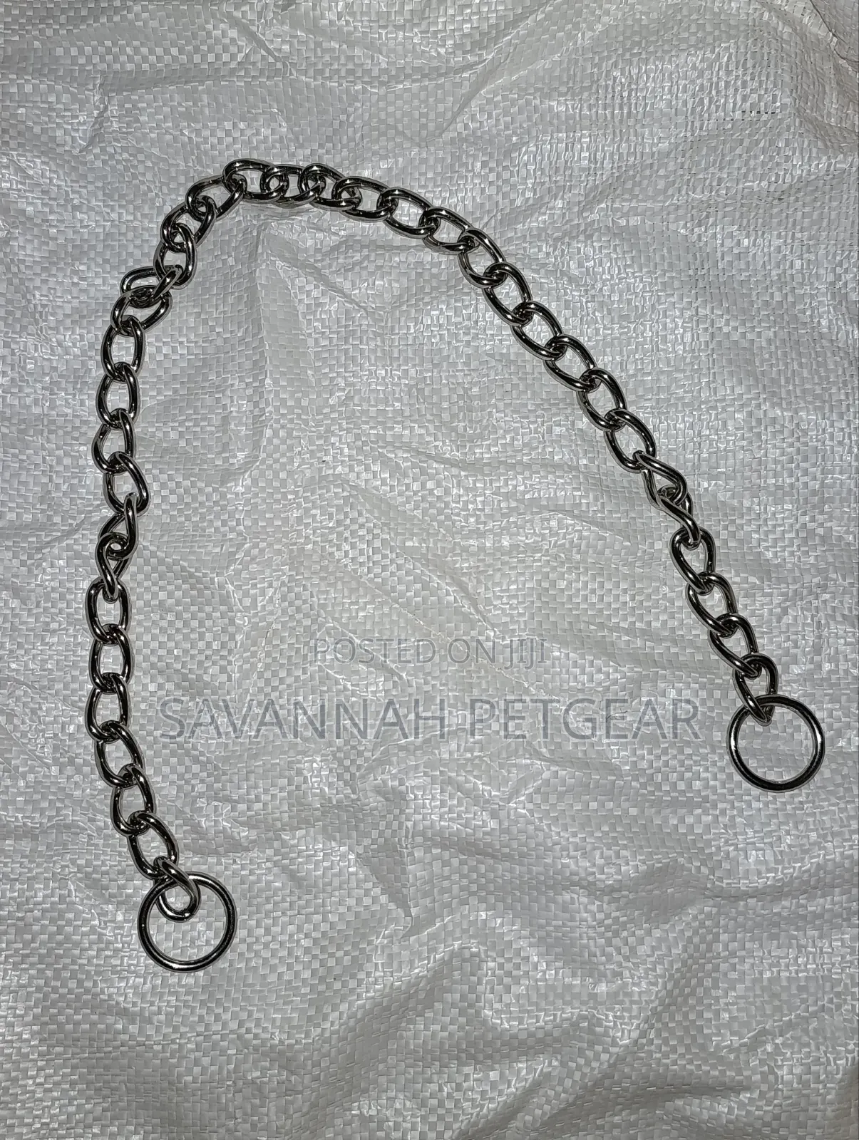 Heavy Duty Chrome-Plated Steel Dog Training Choker Chain Slip Collar