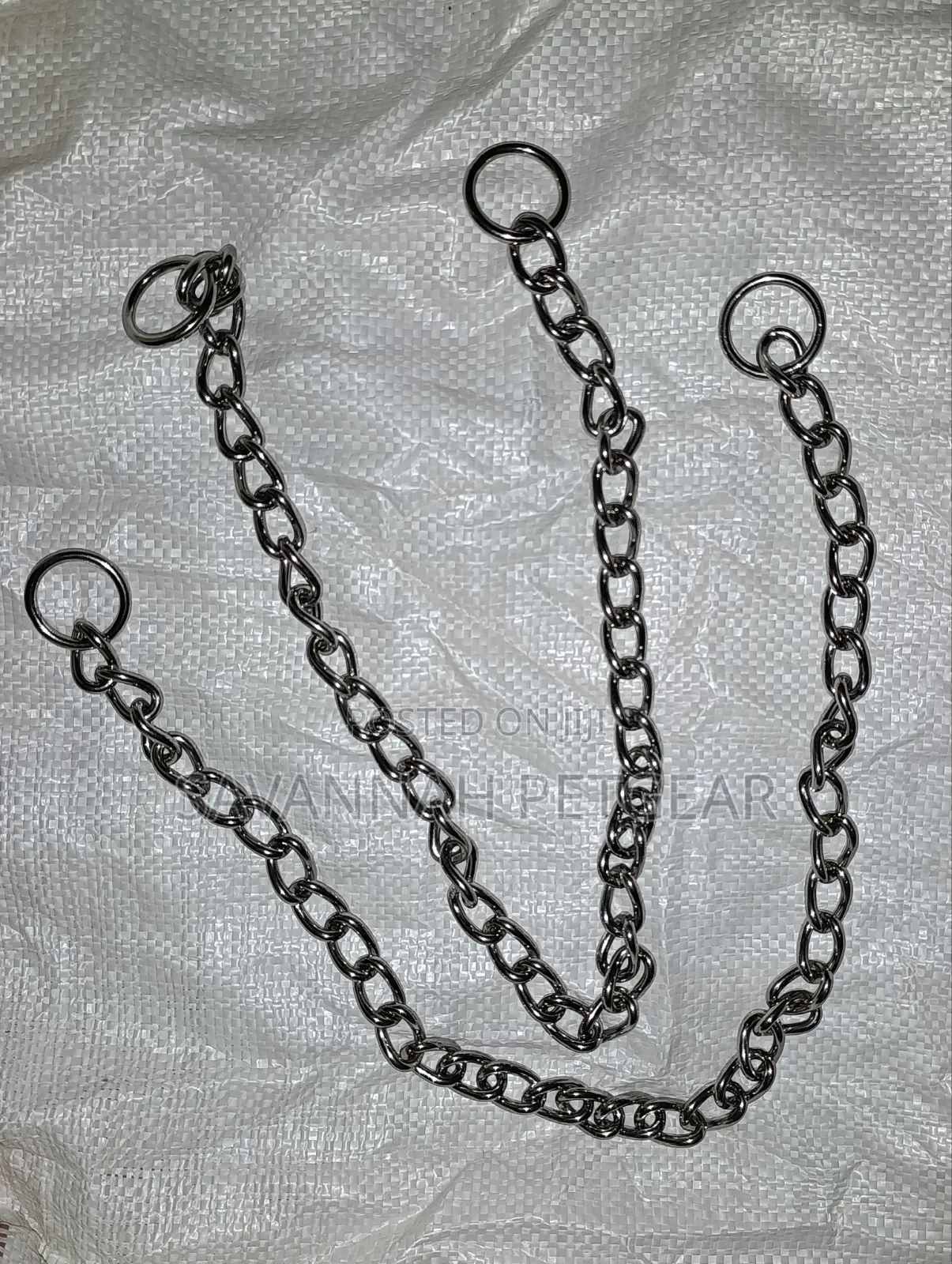 Heavy Duty Chrome-Plated Steel Dog Training Choker Chain Slip Collar