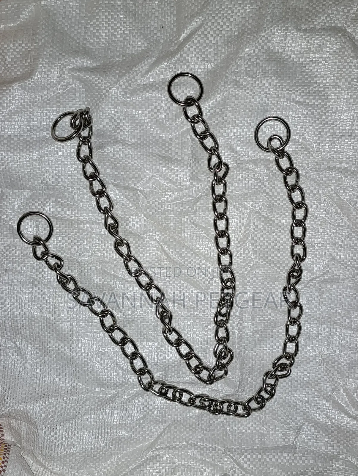 Heavy Duty Chrome-Plated Steel Dog Training Choker Chain Slip Collar