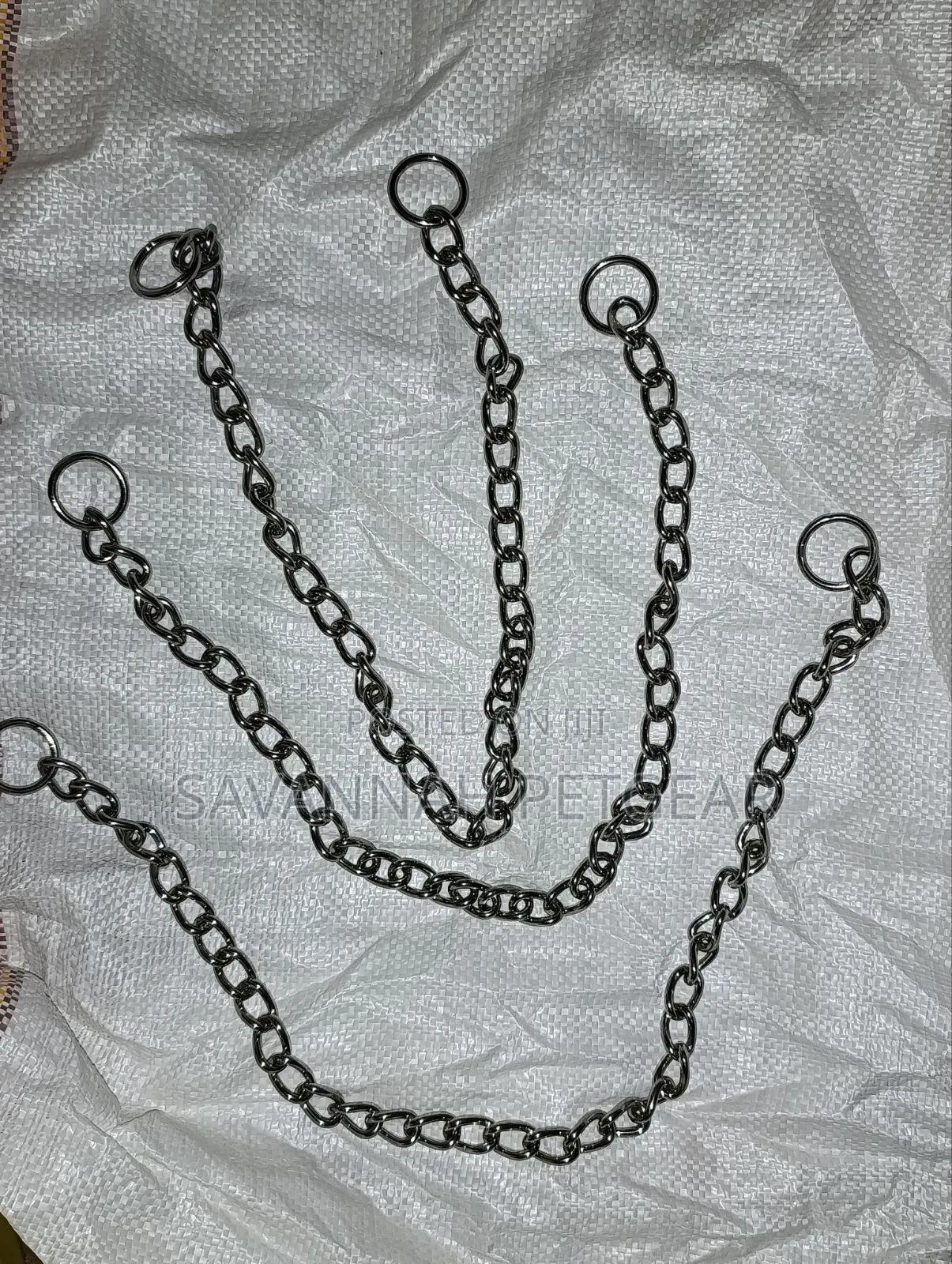 Heavy Duty Chrome-Plated Steel Dog Training Choker Chain Slip Collar