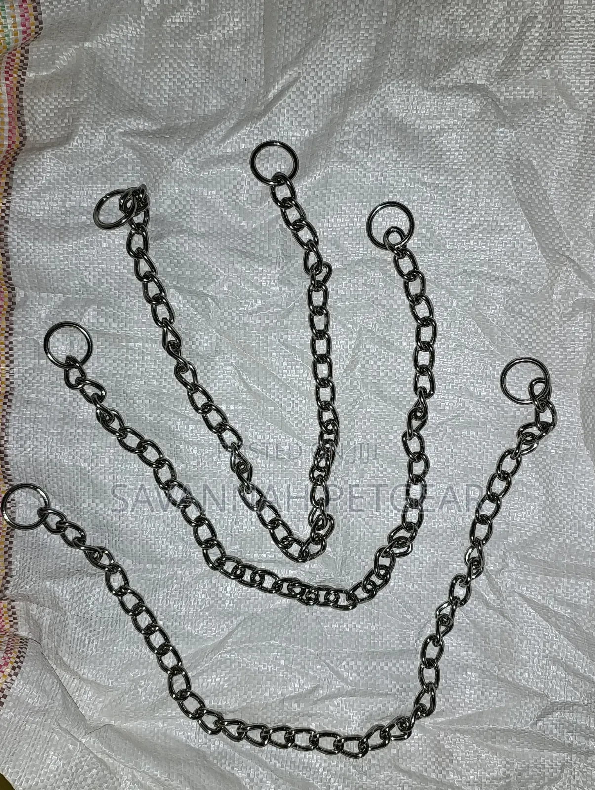 Heavy Duty Chrome-Plated Steel Dog Training Choker Chain Slip Collar