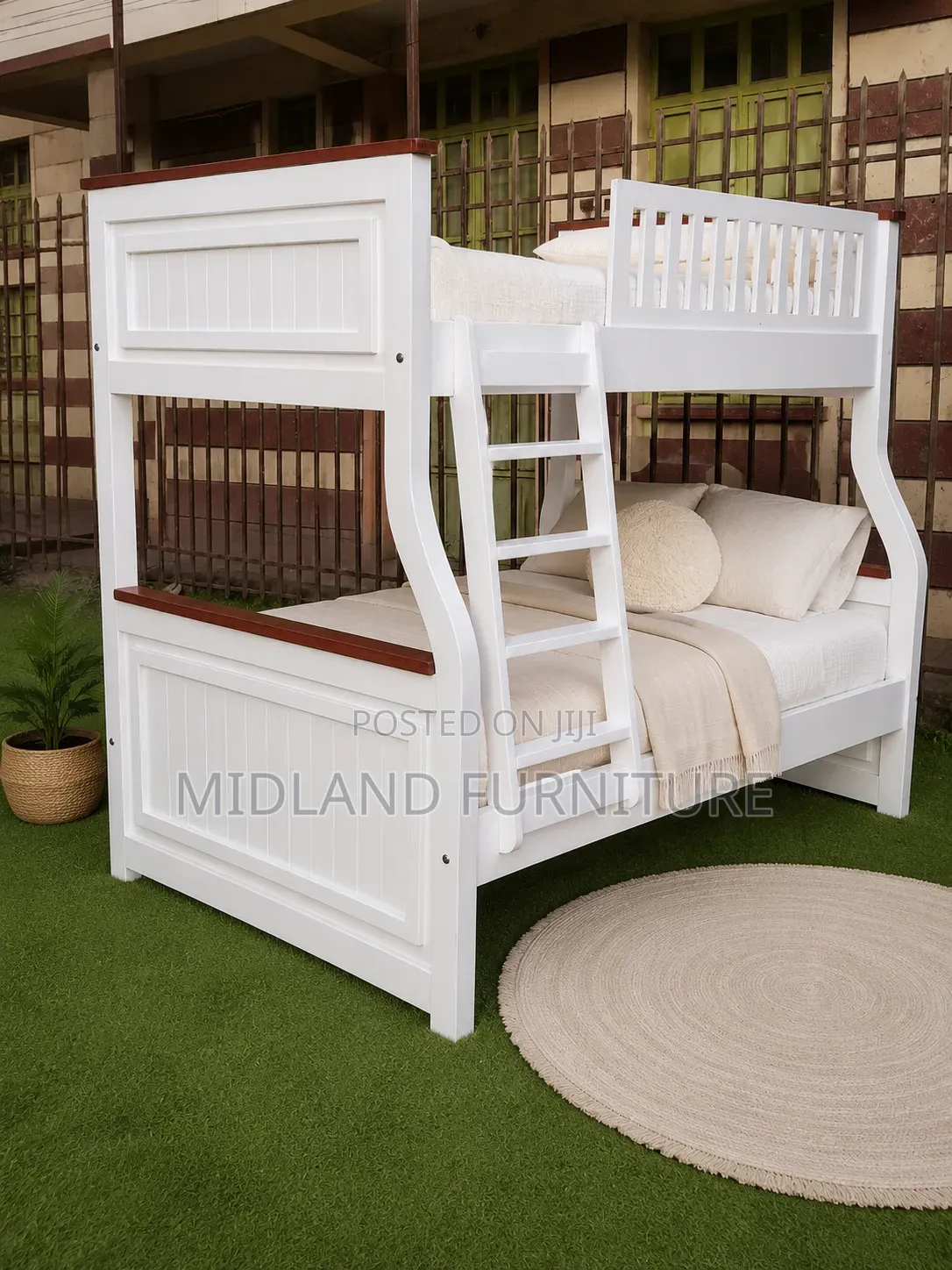 Wooden Hardwood Double Decker Bunk Bed
