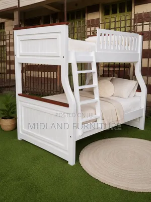 Wooden Hardwood Double Decker Bunk Bed